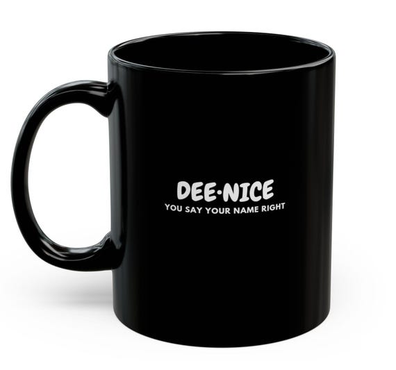 Dee Wite Black mug 11oz by Retro Boater Dee Wite Black mug 11oz by Retro Boater