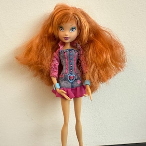 Bambola vintage Winx Mattel Denim Bloom - Bambola di moda vintage del Winx Club - Da collezione anni 2000
