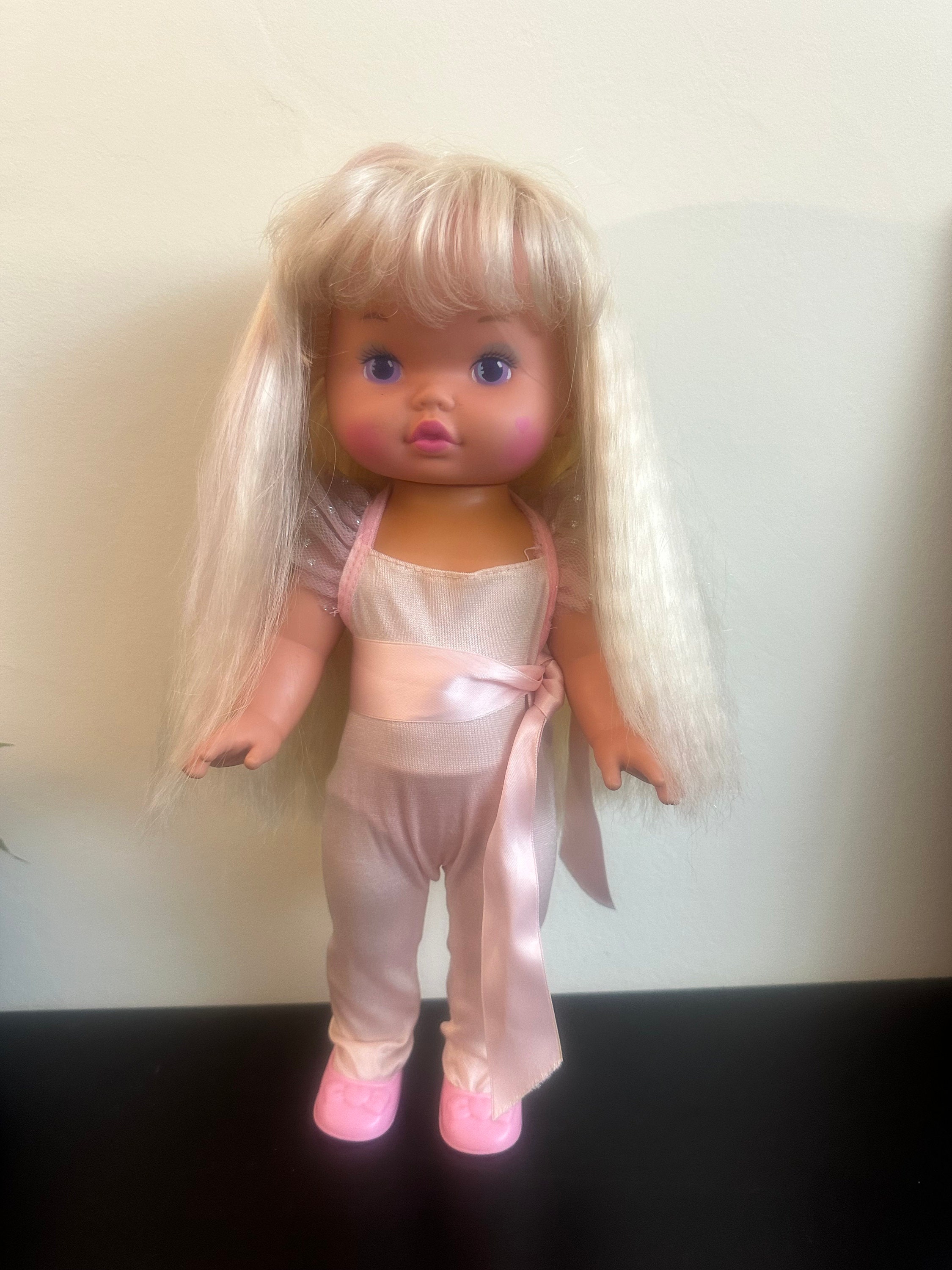 Original Vintage Mattel INC 1988-1977 Lil Miss Makeup Doll Italy