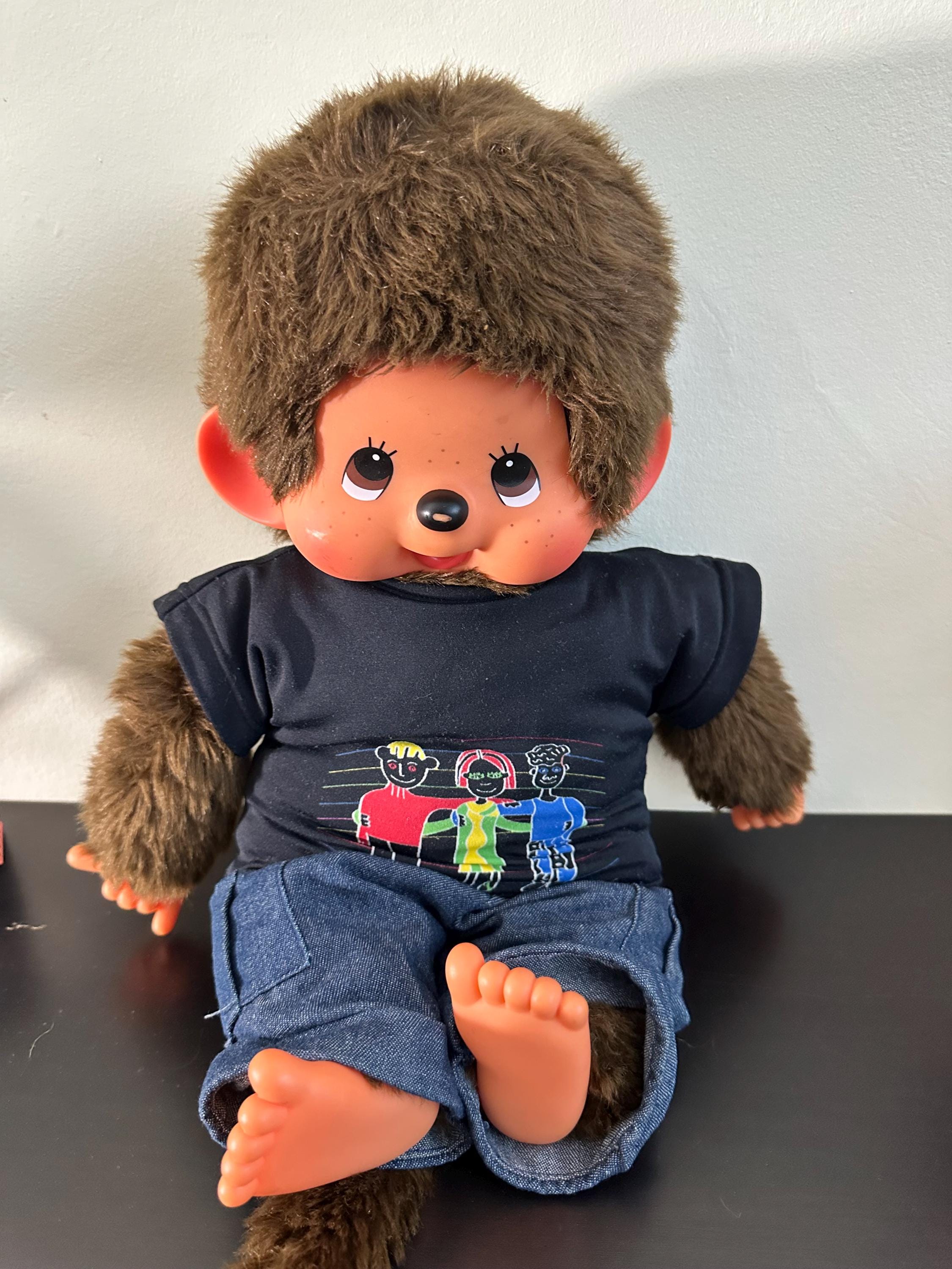 Vintage Original Monchhichi Doll 44 Cm – Large Sekiguchi Monkey