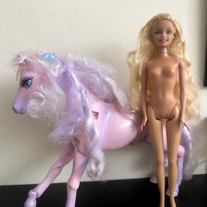 Vintage Barbie and the Magic of Pegasus Princess Annika Doll with Mysterious Pegasus Horse