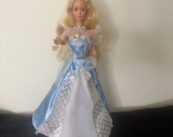 1996 Sleeping Beauty Barbie: Vintage Doll with Enchanting Eye-Opening Feature and Pillow