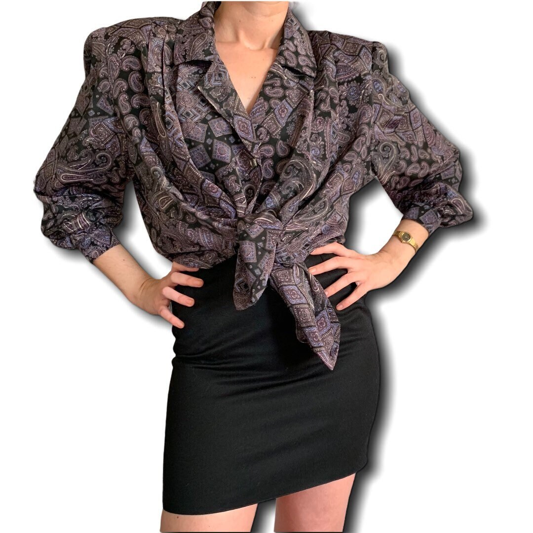 1950s Vintage Couture Motif B29  Pull Robe-Jupe-Chemisier (R489