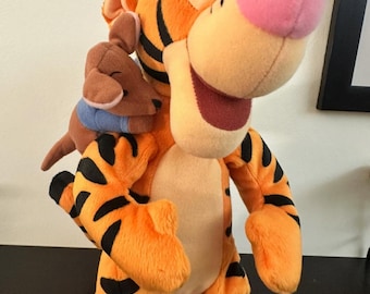 ヴィンテージ 1998 ディズニー しゃべる 跳ねる ティガー ぬいぐるみ