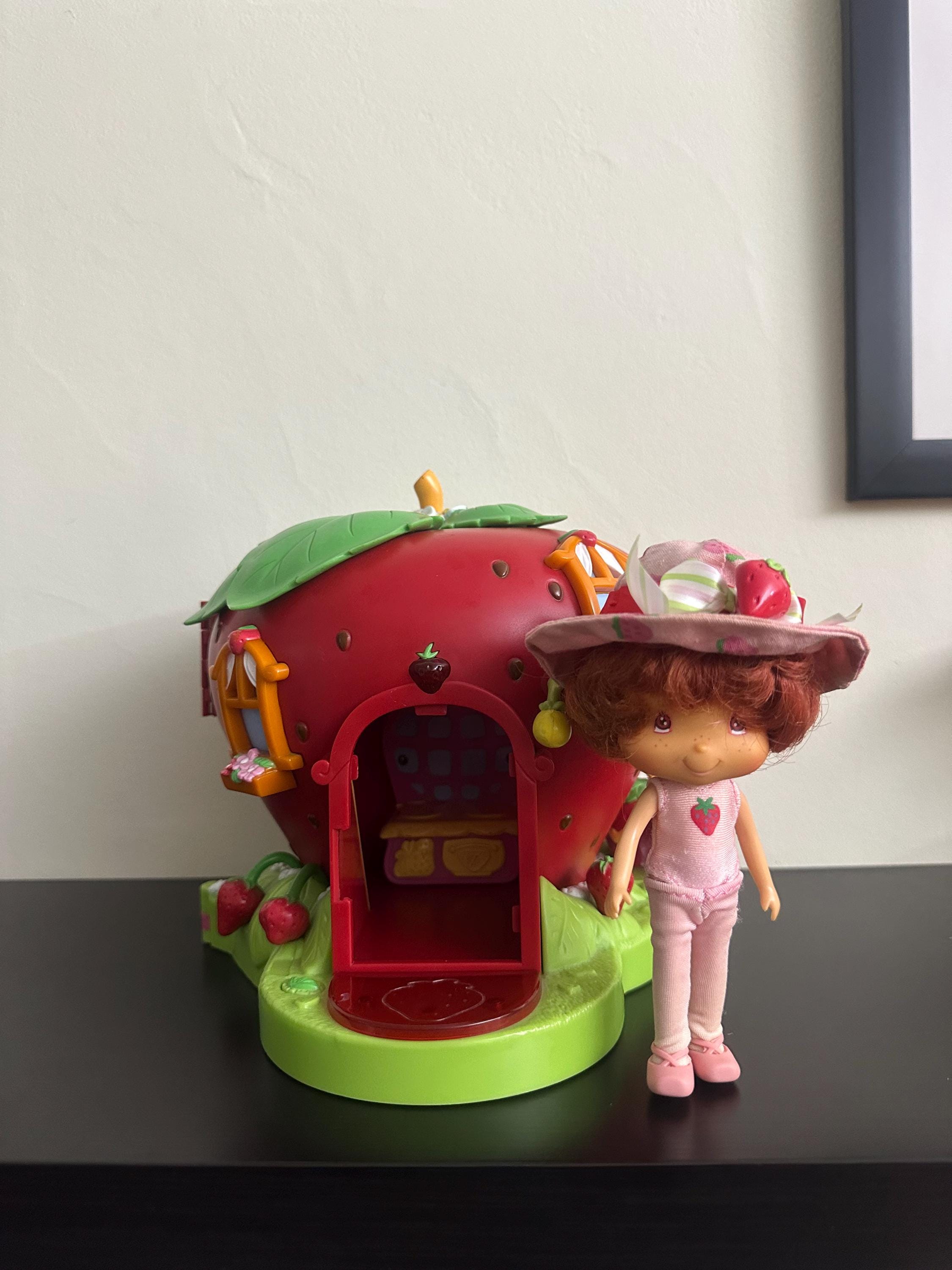 Vintage Strawberry Shortcake Doll & Strawberry House Playset by