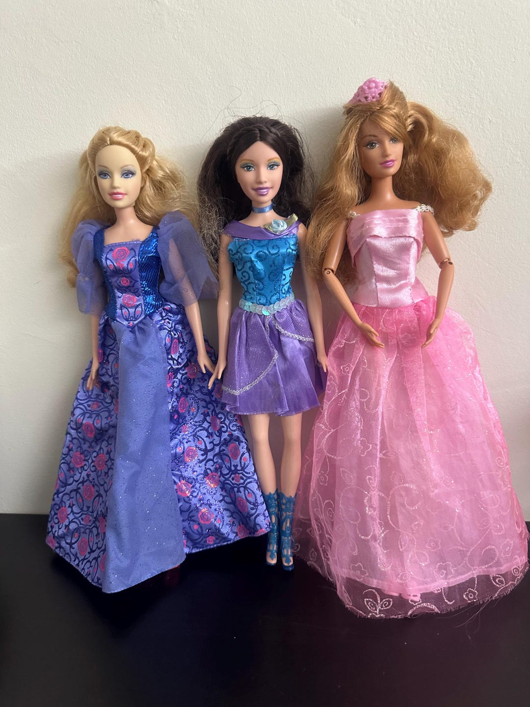 Set of 3 Barbie Princess Dolls – Cinderella, Princess Rosella, and ...