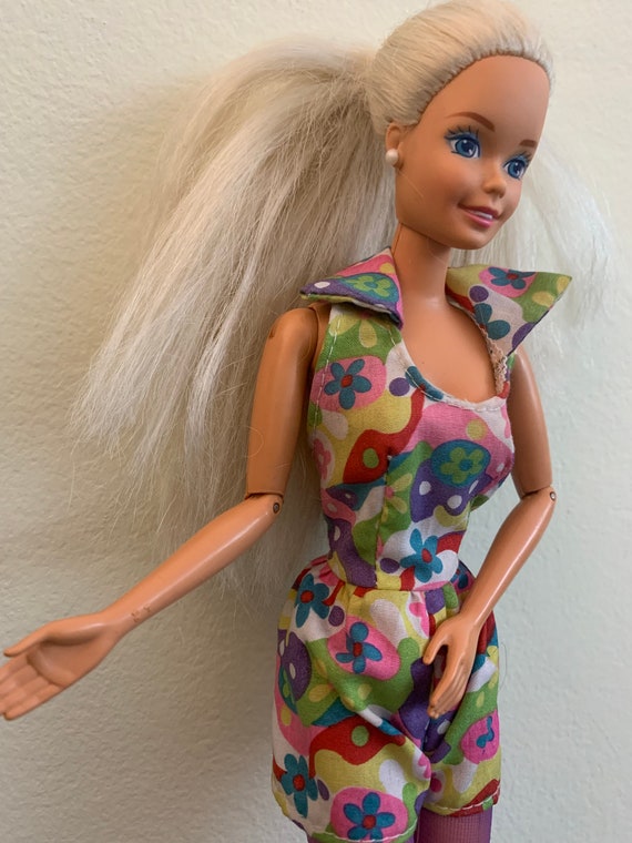 Buy Vintage 90s Star Face Barbie With Remodeled Clothing and
