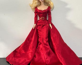 Muñeca Barbie Hollywood Cast Party 2001 Vintage Mattel Vestido Rojo Glam Coleccionista Barbie