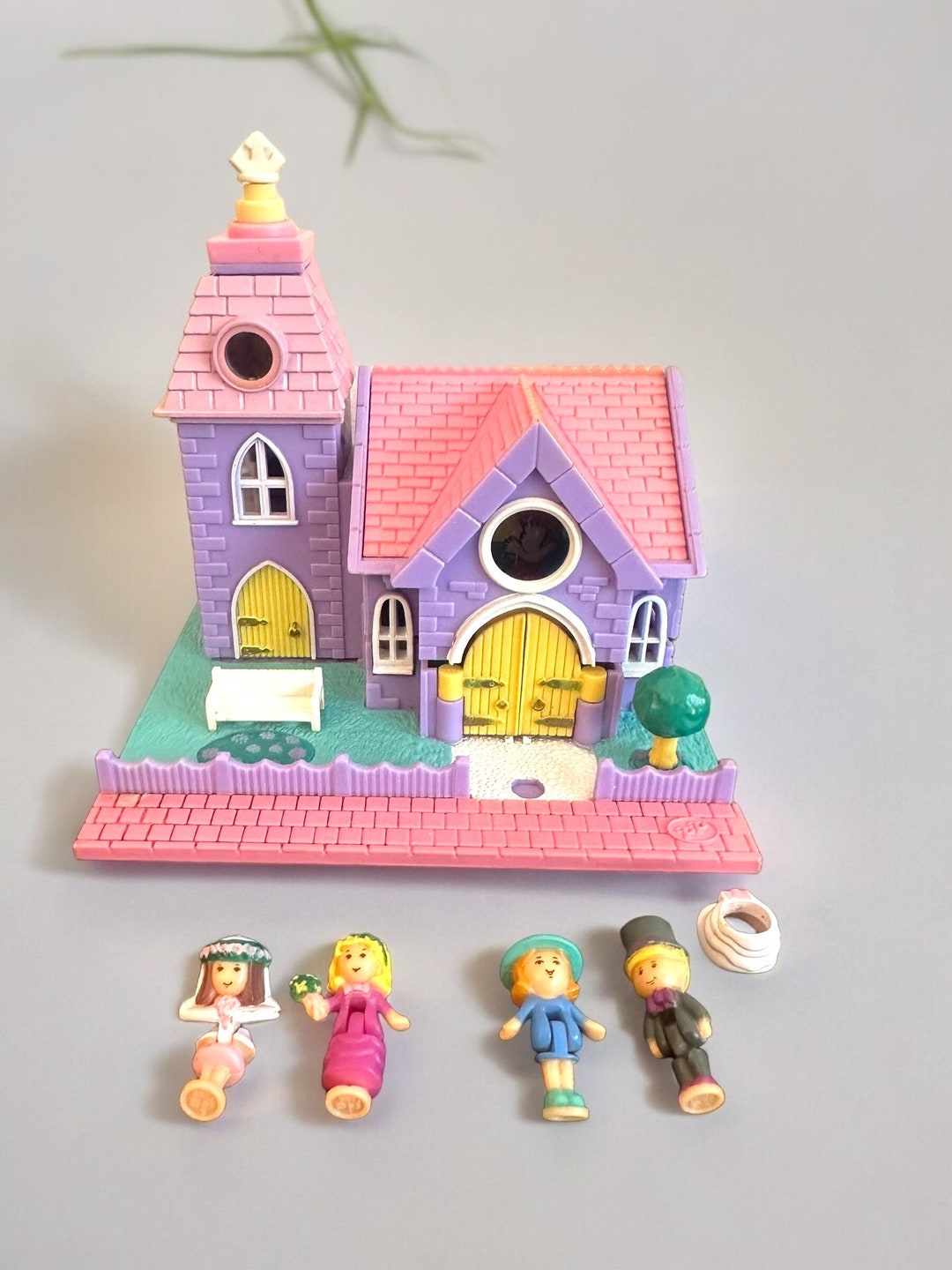 Polly Pocket Bluebird 1993 - Chapelle De Mariage Lumineuse Pollyville - Vintage