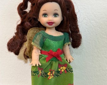 Mattel Barbie-Kelly-Puppe - A Christmas Carol Spirit Kelly - Grünes Kleid, Vintage-Sammlerstück