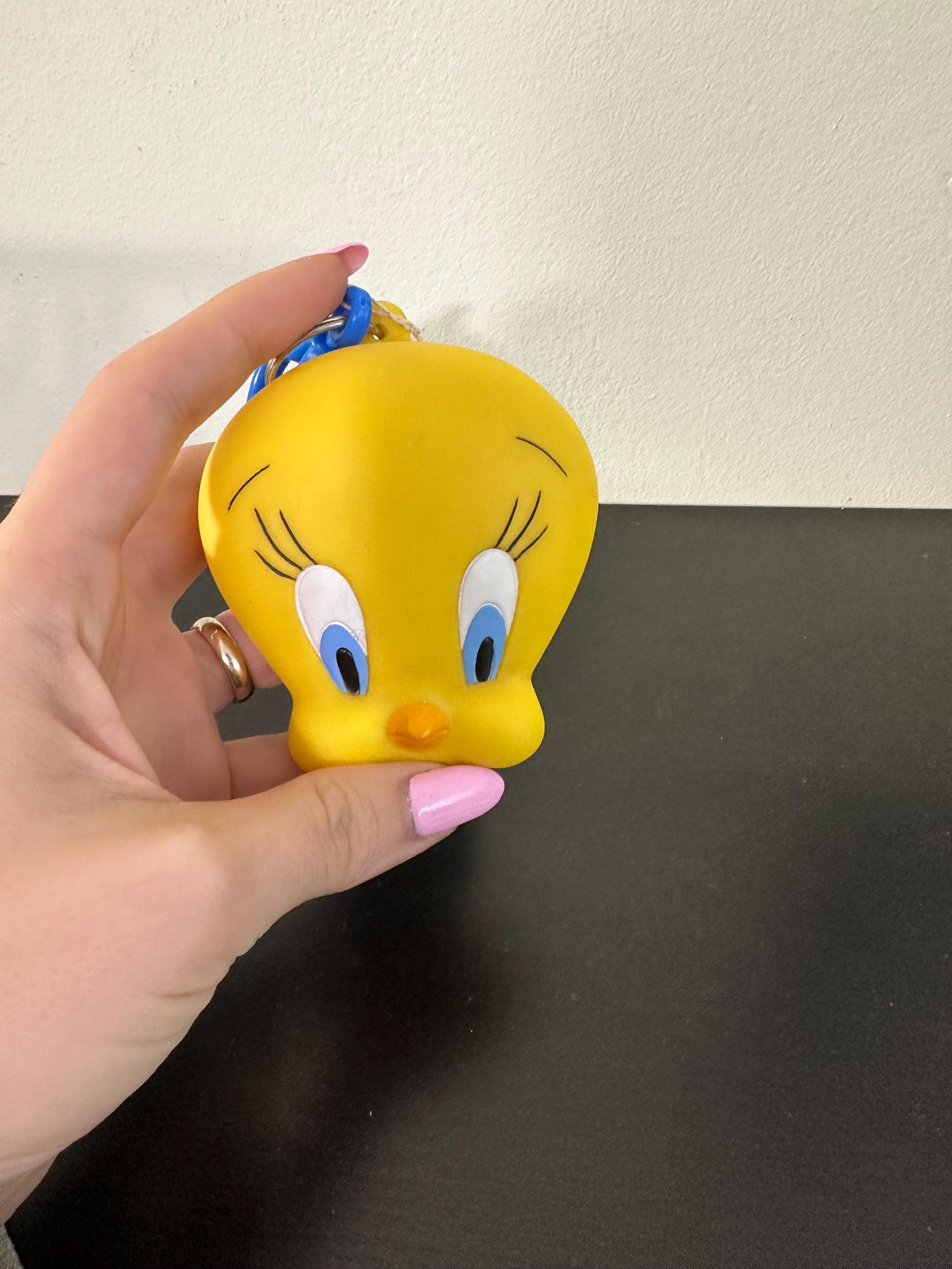 Vintage Tweety Bird Coin Pouch Keychain 1990s Tweety Mini Purse