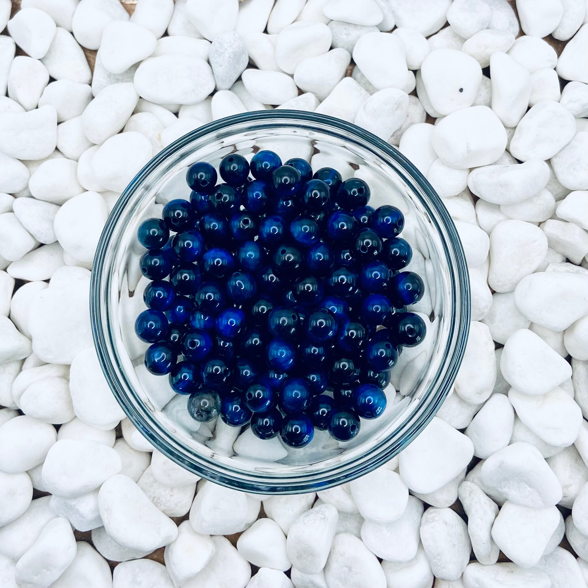 Blue Tigers eye stone beads wholesale Limited Supply | Etsy