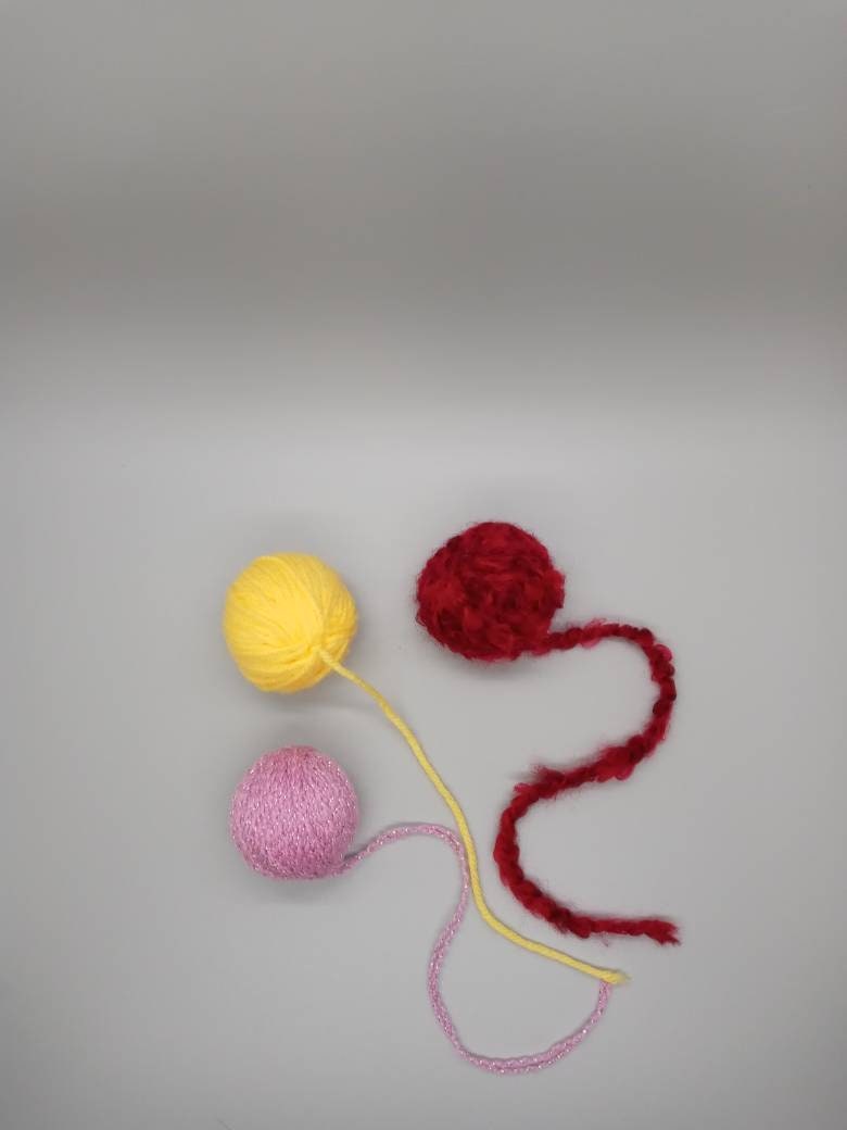 Yarn Ball Toy for Cats Cat Yarn Toy Mini Yarn Ball Cat Yarn Etsy