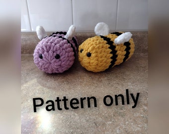 Buzzly The Bee - Gehaakt Amigurimi Bijenpatroon