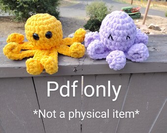 Beri the Octopus no sew crochet pattern