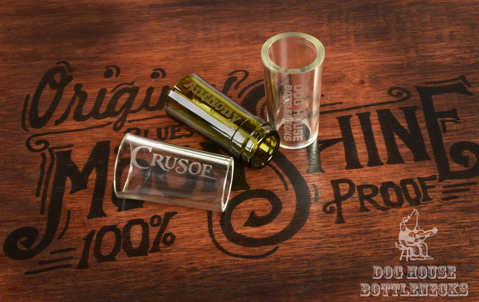 Bottleneck Guitar Slide Olive Green Etsy