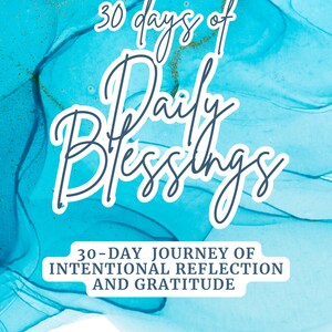 Devotional Journal, Daily blessings, Prayer Journal, Spiritual Journal, Blessings Journal, 30 Days Devotional, Religious Book, Prayer Book