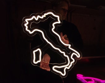 Italy map neon sign, Republic of Italy led neon, custom country Europe wall decor led light for Home Decor