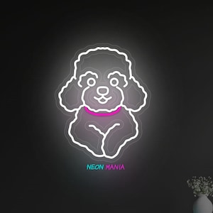 Poodle Neon Sign. Dog Led Sign. Custom gift for pet lover