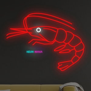 Garnelen Leuchtreklame: Beleuchte Dein Fisch-Restaurant
