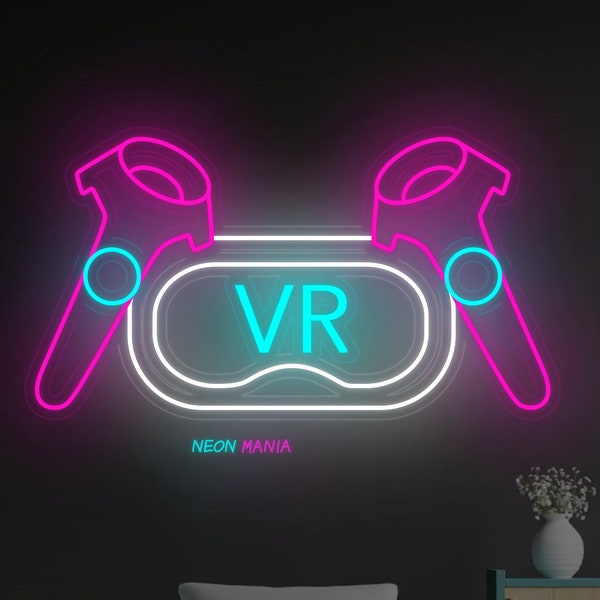 Insegna al neon per realtà virtuale: illumina la tua sala giochi con i controller