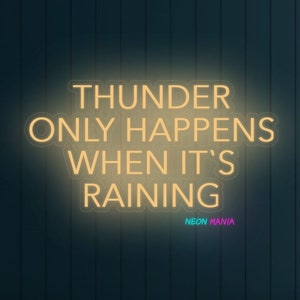 Thunder Only Happens When Its Raining Wall Decor - Etsy