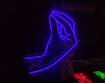 Italienische Handgeste Neonschild, Handgeste LED-Leuchte, Handgeste LED-Licht für Home Decor, benutzerdefinierte italienisches Gestenschild