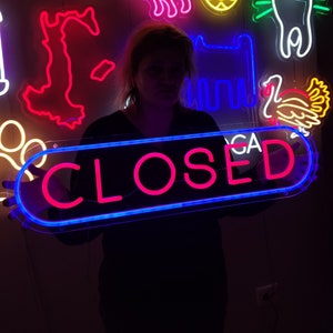 Closed neon sign | Flashing on\off sign | custom shop decor