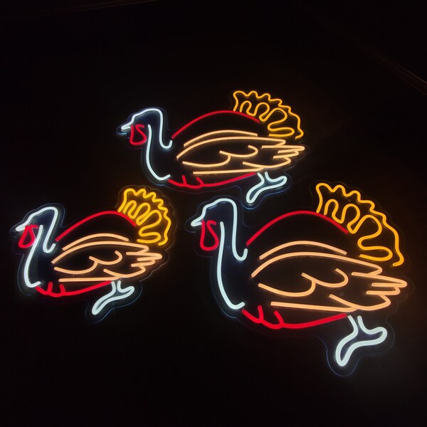 Neon Turkey Light - Etsy