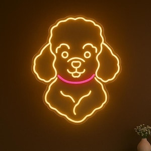 Poodle Neon Sign. Dog Led Sign. Custom gift for pet lover