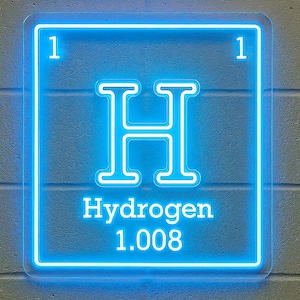 Periodic Table of Elements Neon Sign. Chemistry Led Sign. Gift Idea for Chemist. Chemistry Room Neon Light.
