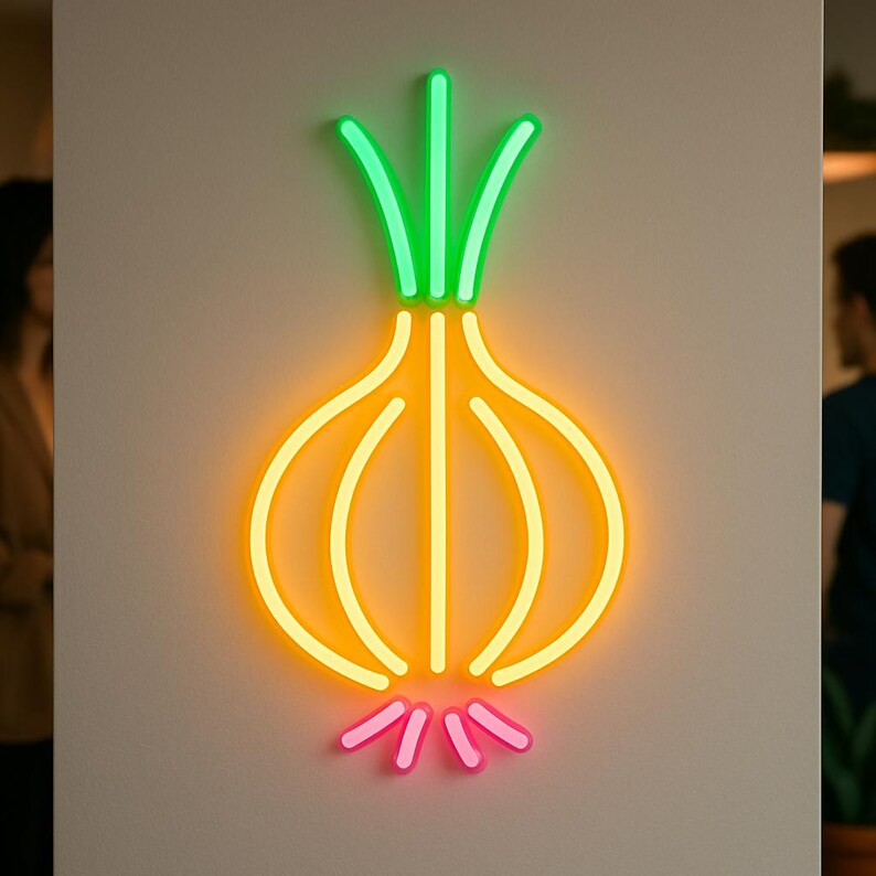 Onion Neon Sign. Farm Food Restaurant Light. Vegetable Stores Led Sign ...
