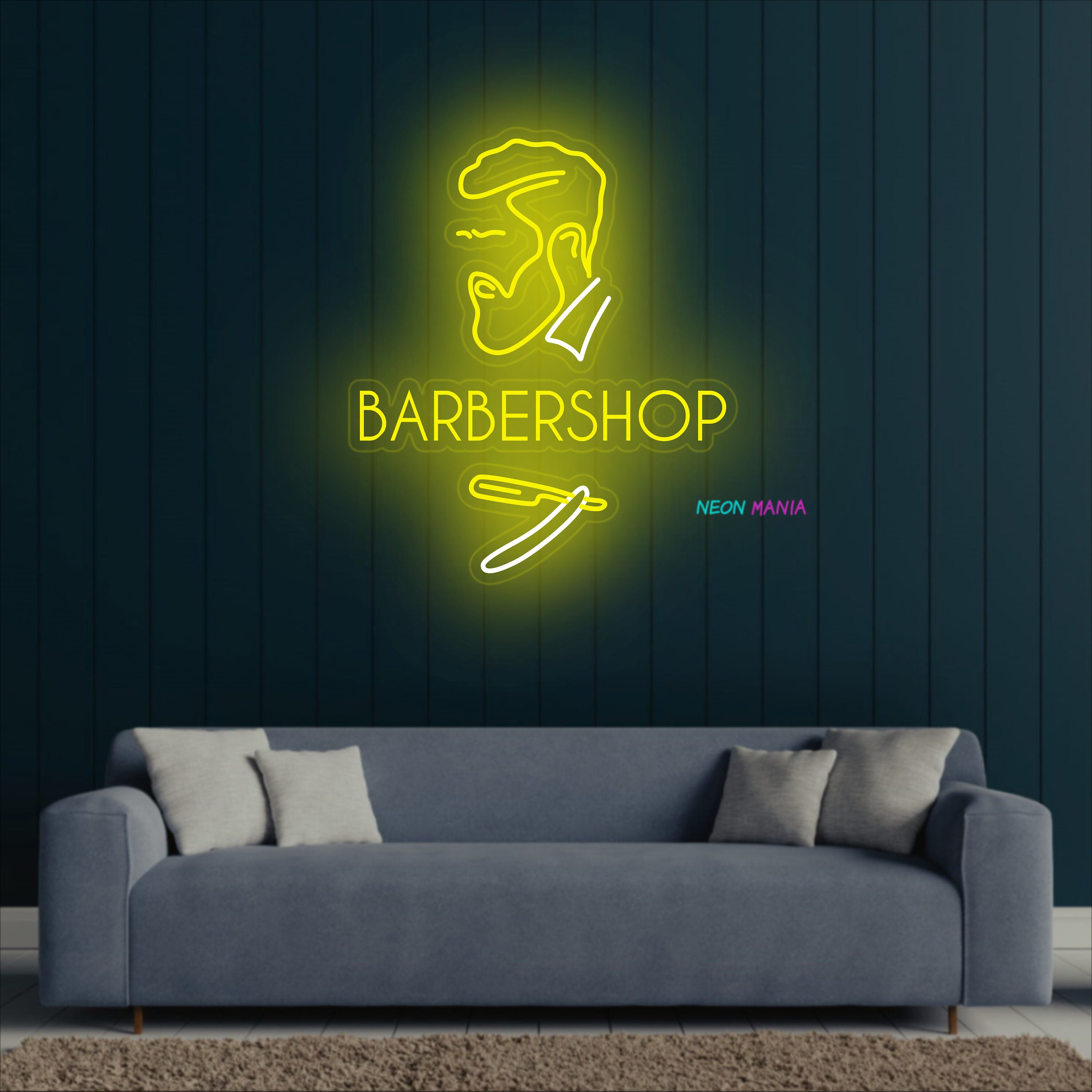Insegna al neon per parrucchiere | Elegante decorazione da parete a LED