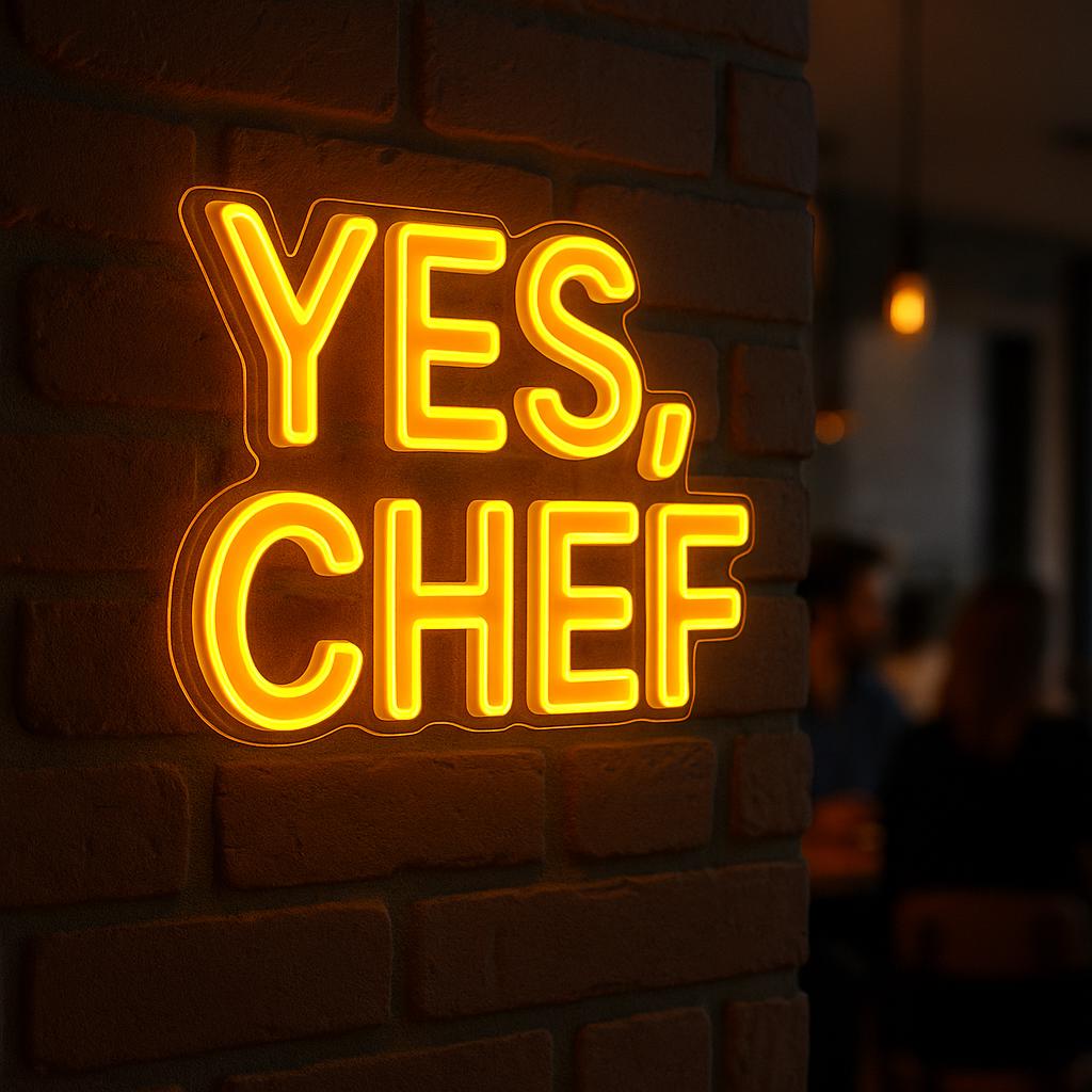 Yes, Chef Neon Sign. Restaurant Led Sign. Gift Idea for Chef. - Etsy