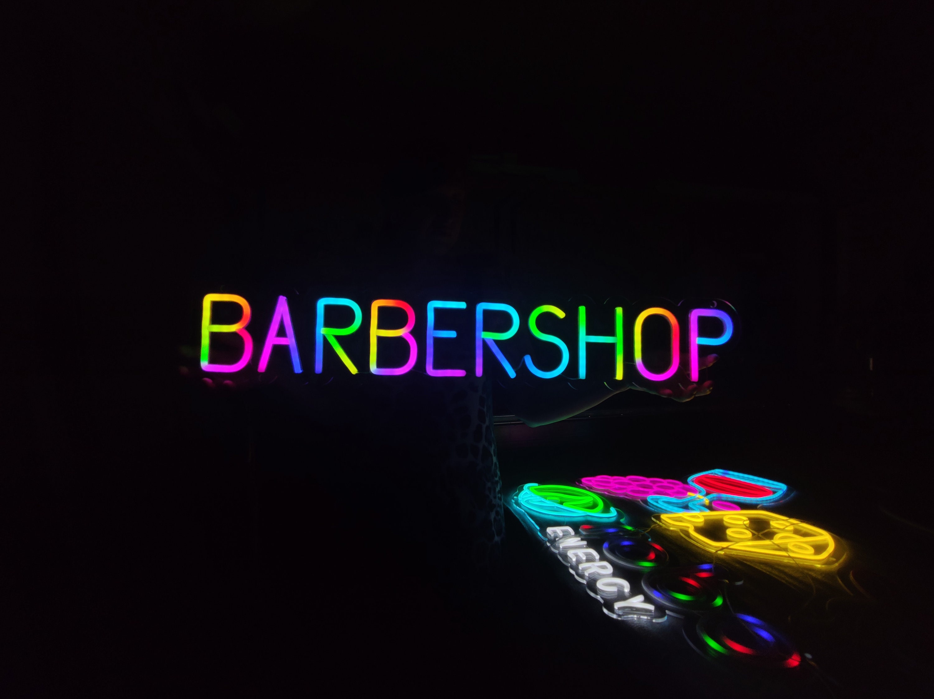 Color Light Signs Custom RGB and Address Led Neon Sign, Custom Multi Colored Neon Light ...