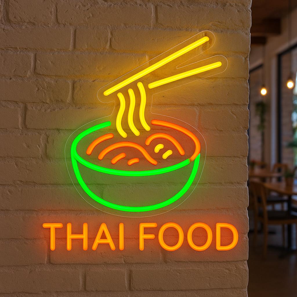Thai Food Neon Sign - Etsy