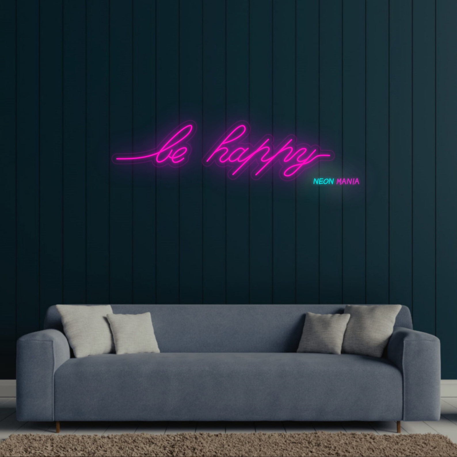 Happy Led Sign Be Happy Neon Sign, Happiness Led Sign, Happy Led Light, Custom Bar Led ...