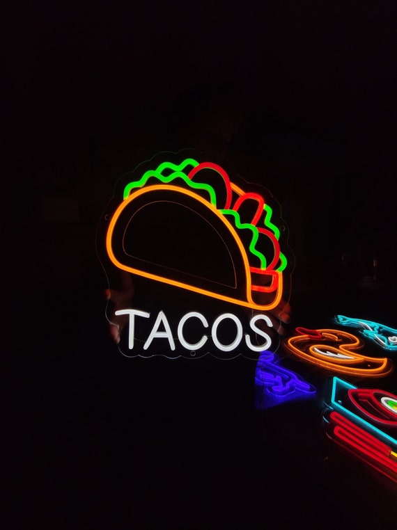 Tacos on sale led sign