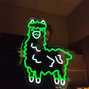 Alpaca Neon Sign: Light Up Your Love to Animals