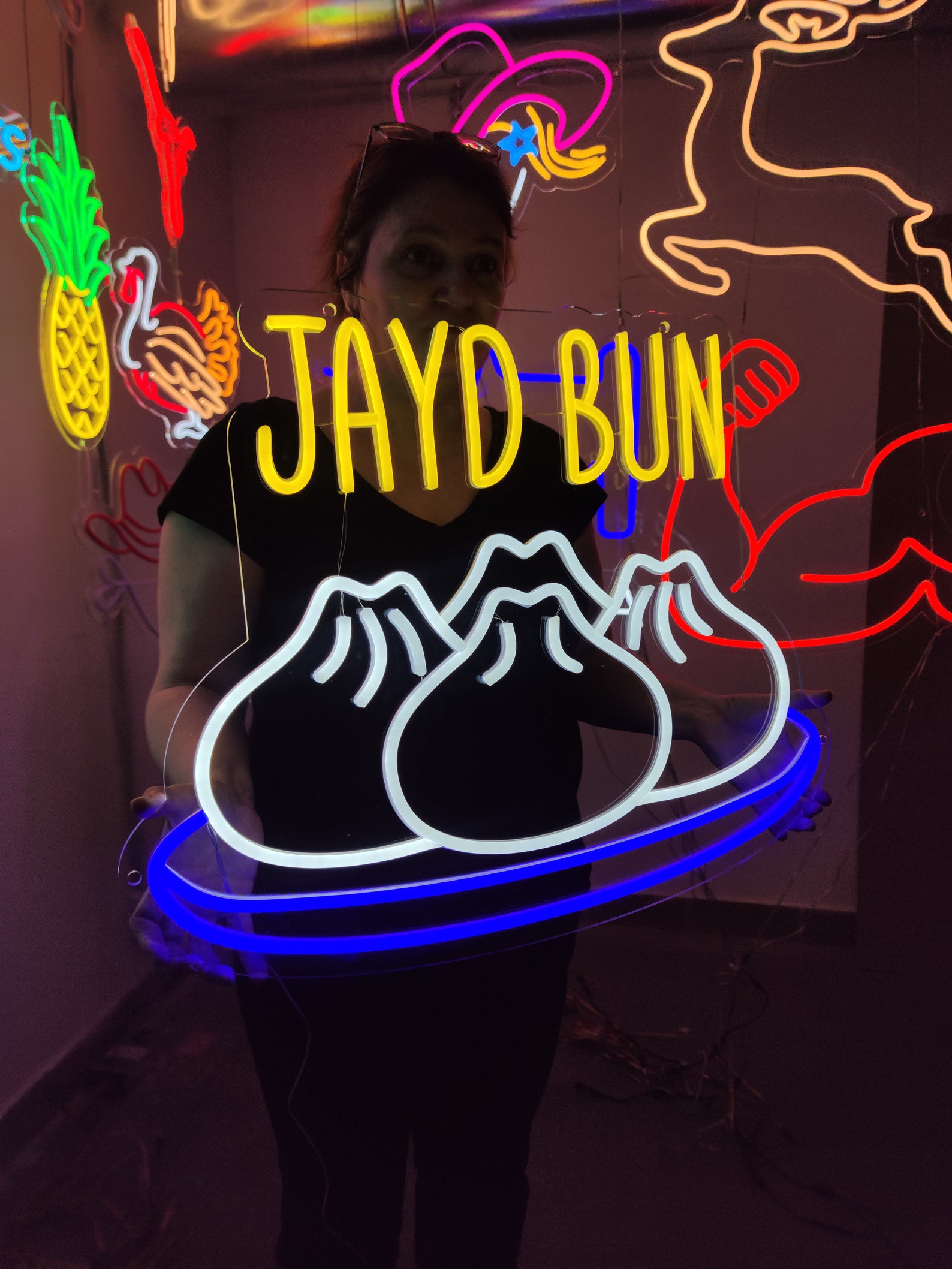 Baozi Neon Sign, Pao-tsih Led Sign, Bao Light Sign, Yeast-leavened ...