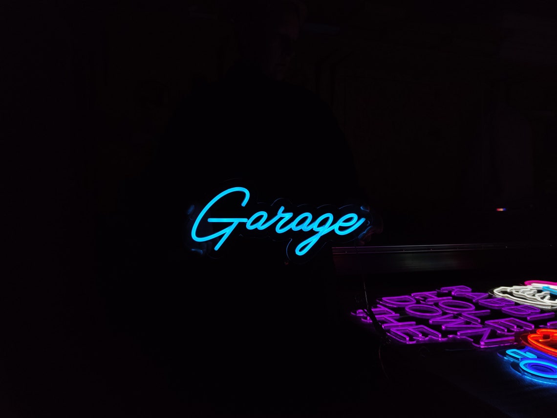 Garage Neon Sign Garage Led Neon Light Garage Decor Led Etsy