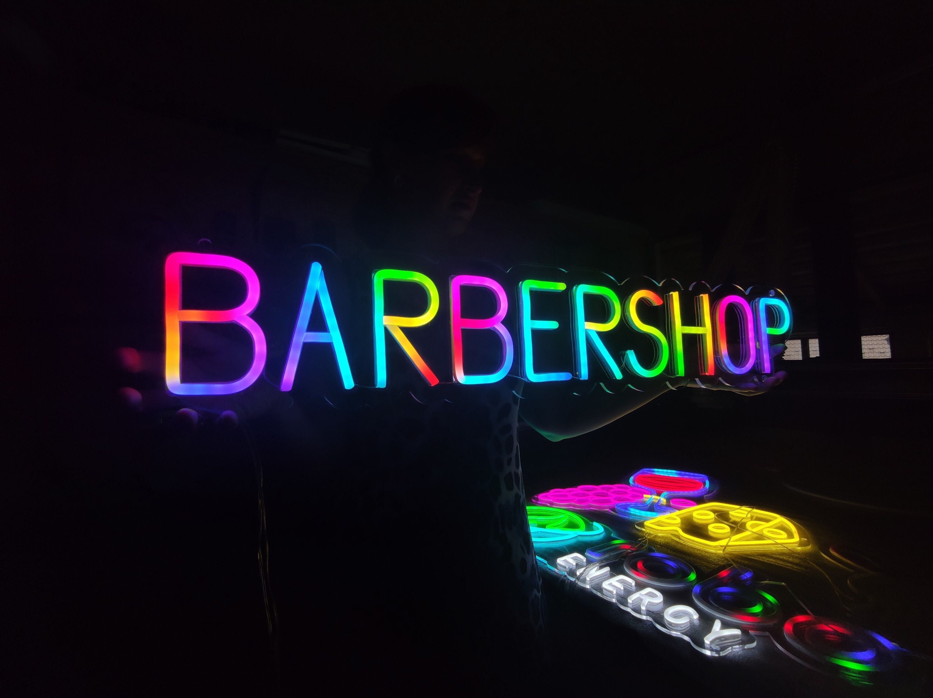 Custom RGB and Address Led Neon Sign, Custom Multi Colored Neon Light ...