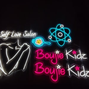 Molecule Neon Sign, Atom Neon Light, Human Molecule Led Sign, Electrons ...