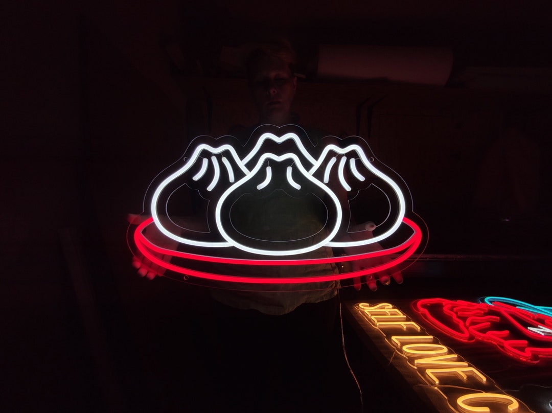 Baozi Neon Sign, Pao-tsih Led Sign, Bao Light Sign, Yeast-leavened ...