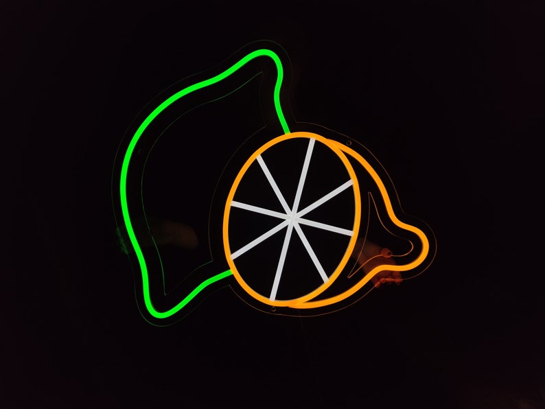 Lime Neon Sign, Lemon Neon Light for Your Home Decor, Custom Fruit Led ...