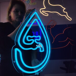 Water Faucet Neon Sign. Plumbing Led Neon. Water Sign Decor - Etsy