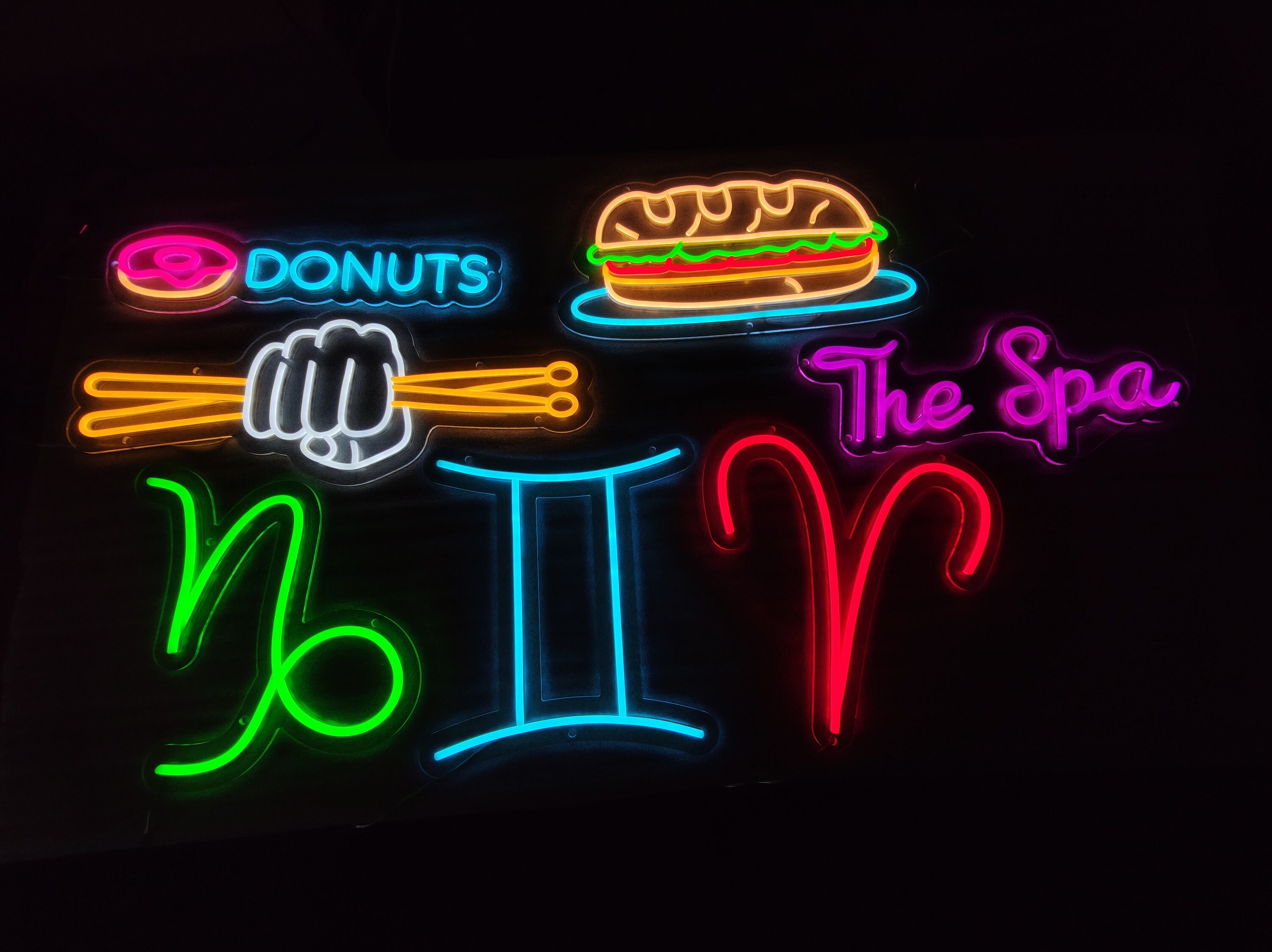 Sandwich Neon Sign, Hoagie Led Sign, Burger Light Sign, Fast Food 