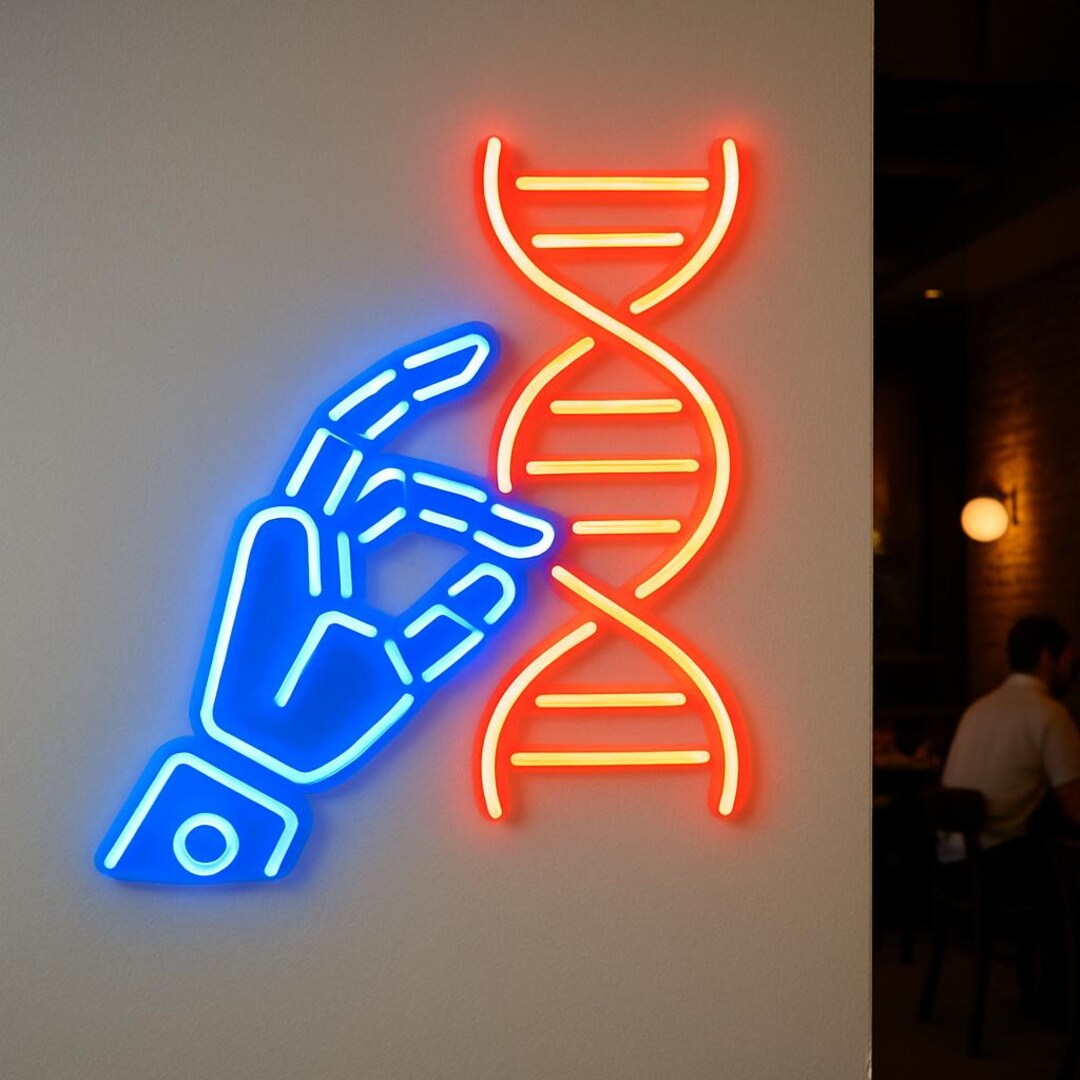 Bio and Medtech Startups Neon Sign. Labs Light. Robot Surgeon Test Tube ...