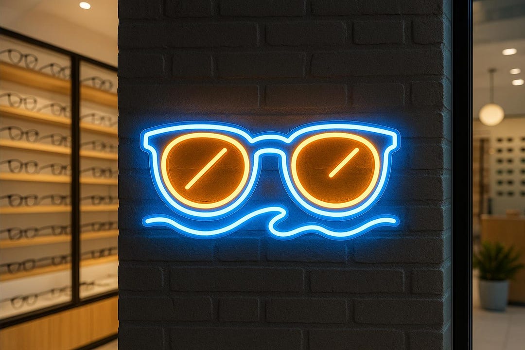 Led Optometry Sign Optics Neon Sign. Vision Treatment Led Sign. Ophthalmologist Gift Idea ...