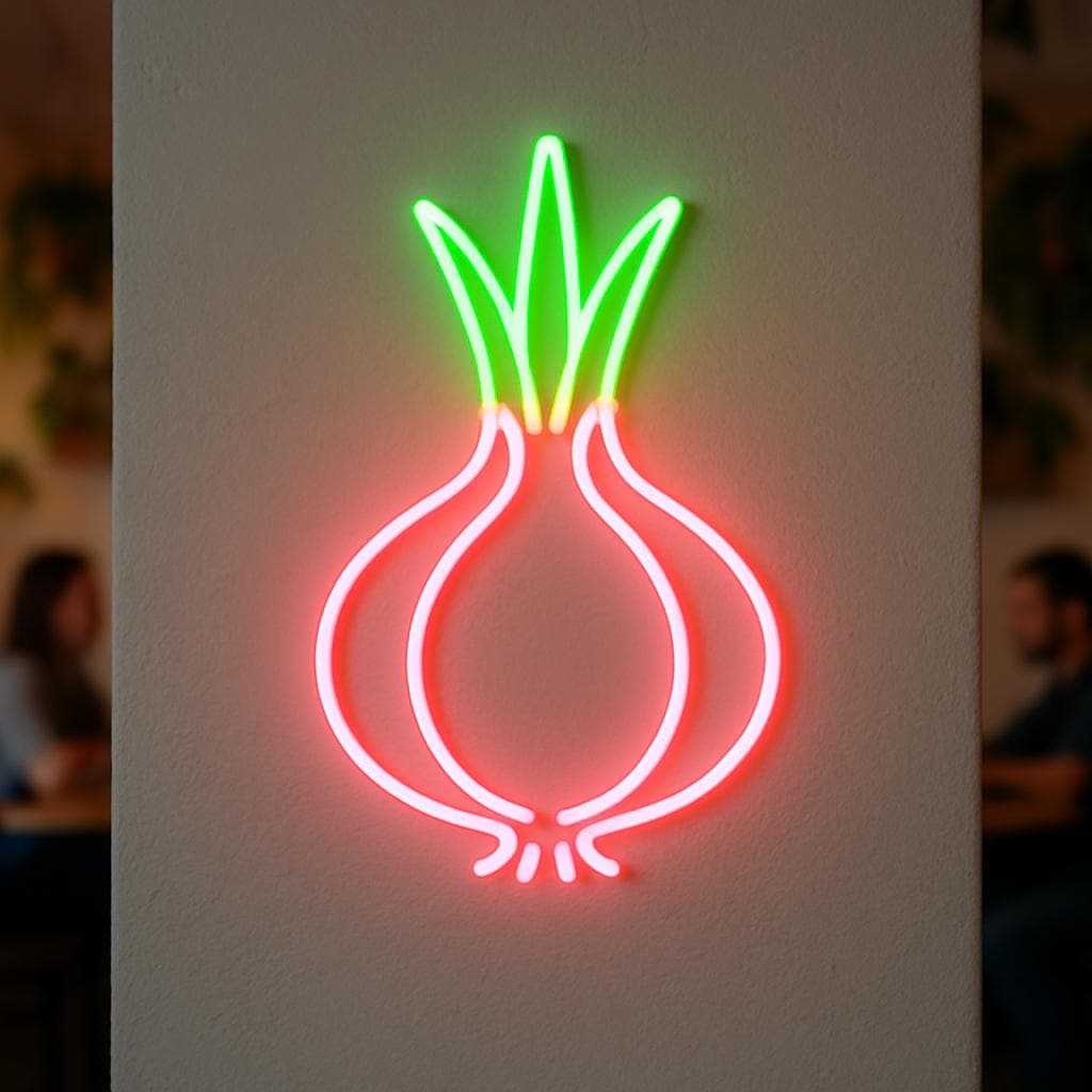 Onion Neon Sign. Farm Food Restaurant Light. Vegetable Stores Led Sign ...